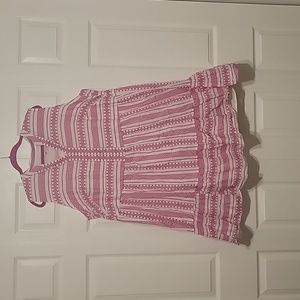 Signature by Robbie Bee 3x midi white and pink dress